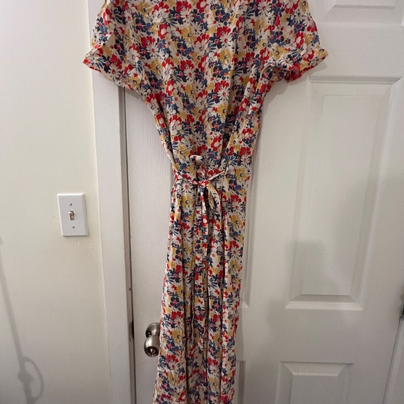 Floral silk tea dress - Picture 2 of 8